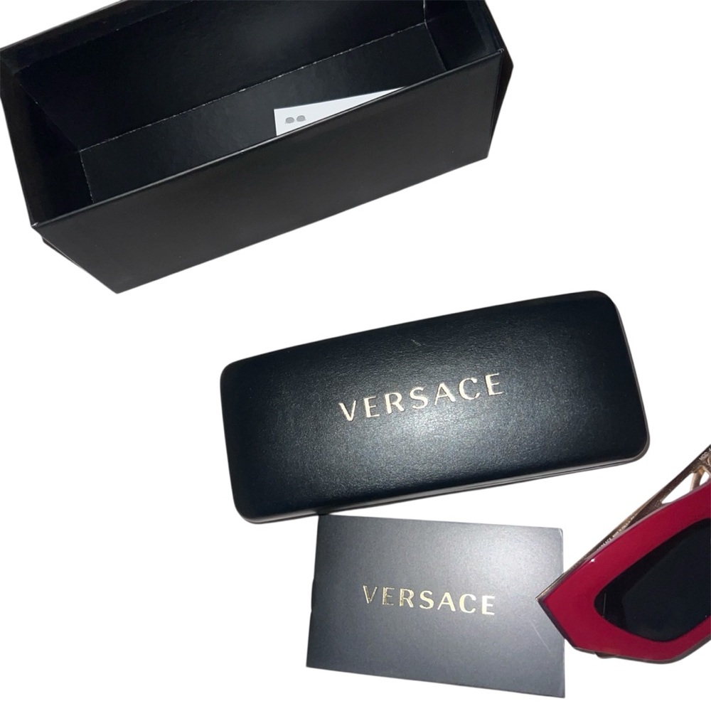 Versace Red Sunglasses VE4432U – Bold Designer Shades - Picture 4 of 16